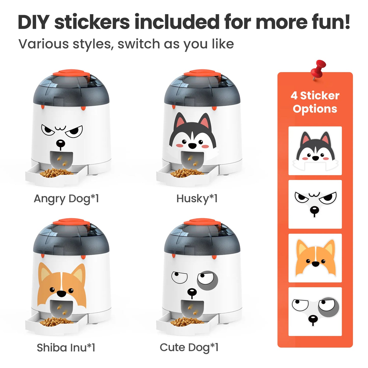 Potaroma Interactive IQ Training Pet Feeder - 280ml Rechargeable Automatic Treat Dispenser and Remote-Controlled Food Toy for Dogs and Cats of All Breeds